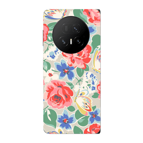 Honor Magic V5 Lady roses Transparent Silicone TPU Θήκη